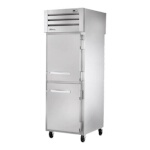 True STG1RPT-2HS-1G-HC - Pass-Thru Refrigerator, one-section, (2) solid half doors front, (1) glass door rear